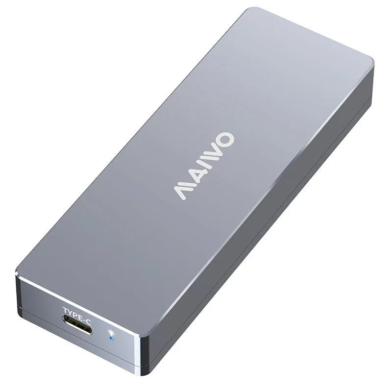 Type-C M.2 NVMe to USB solid state hard drive cartridge enclosure with aluminium alloy body and installation tools