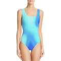 Girl's sleeveless one-piece swimming suit with digital print pattern in polyester fabric