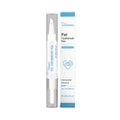 Pet teeth cleaning brush with silicone handle measuring 12.5cm long and 1.1cm diameter