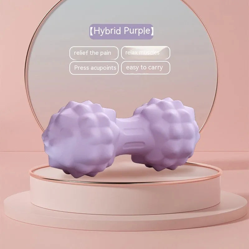 6cm diameter TPR foot massage ball in pink, blue, green, and purple colour options.