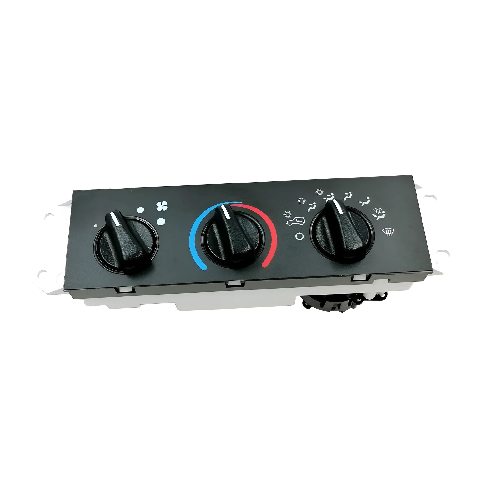 Black Jeep Wrangler air conditioning control panel for 2005-2006 models with switch controls