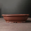 Handmade Chinese classical bonsai basin purple clay ceramic flower pot 25cm