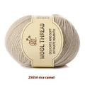 Roll of hand knitting wool thread for baby and children's knitted sweaters and scarves