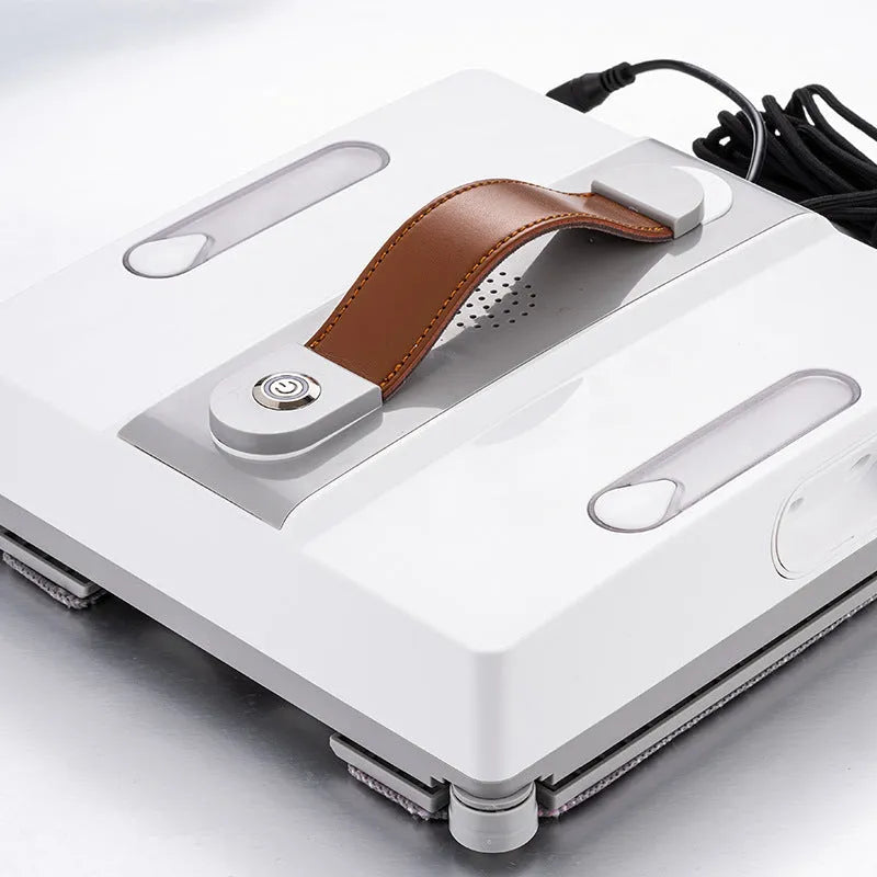 White intelligent window cleaning robot with 220mm dimensions for high-rise electric cleaning