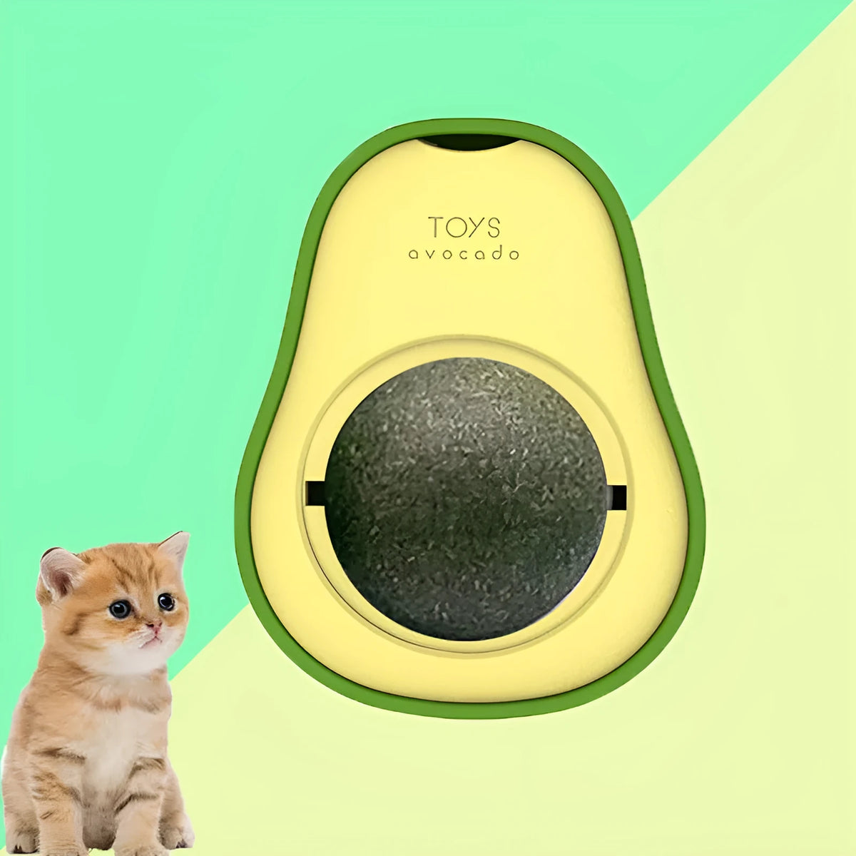 Avocado Cat Mint Catnip Toy 27mm rotating self-healing ABS ball for cats