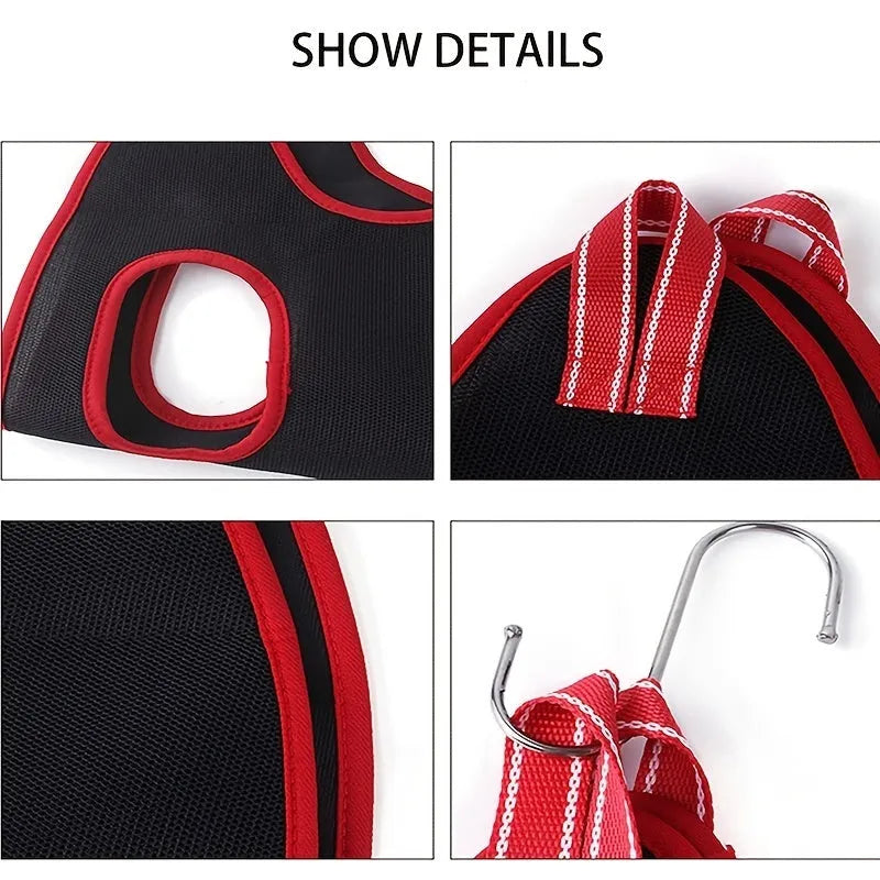 Pet grooming hammock with restraint bag for cats and dogs in four sizes