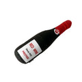 Plush wine bottle dog chew toy with squeaker for small medium dogs in multiple colour options