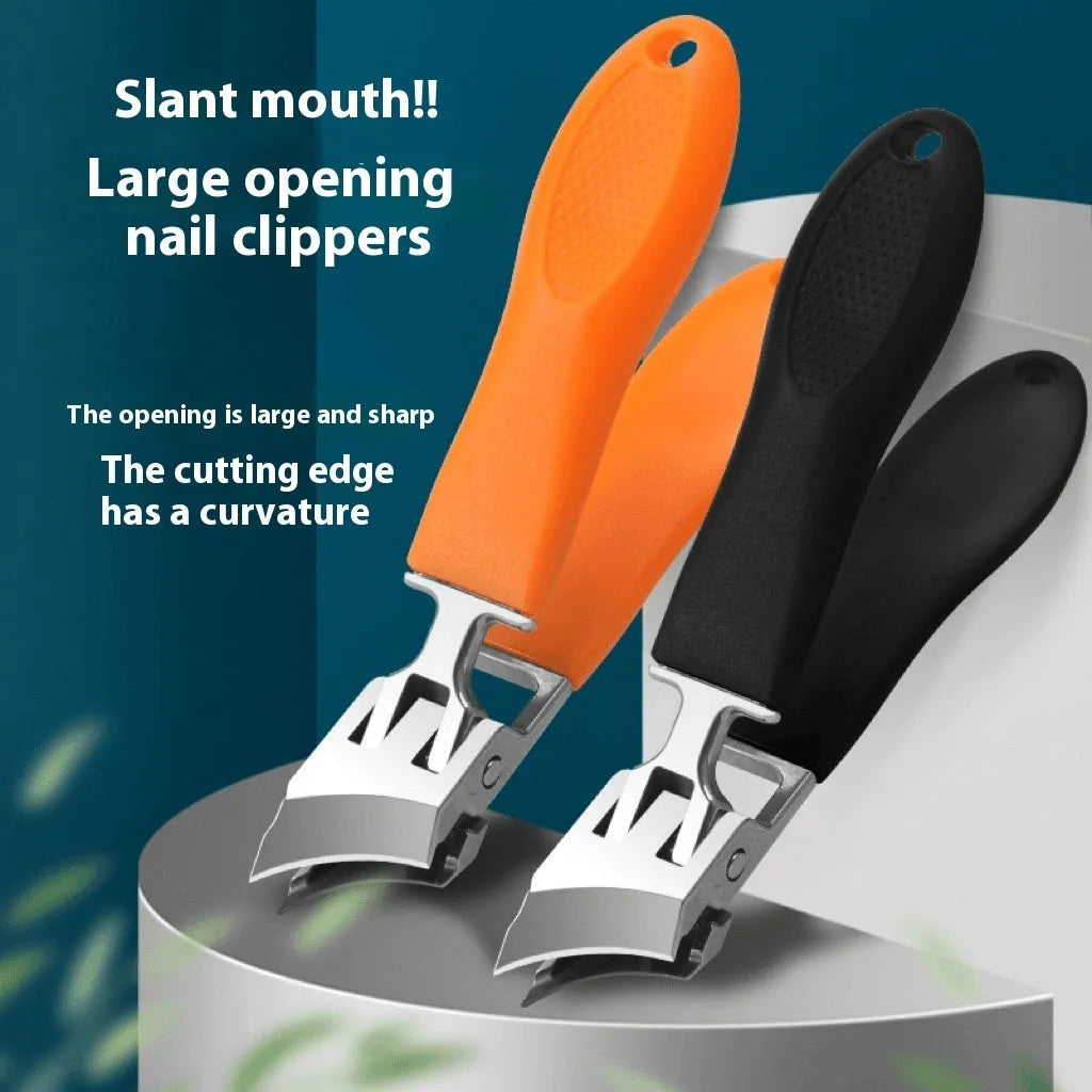 Portable household fingernail maintenance kit with anti-splash design and plastic stainless steel tools in multiple colours
