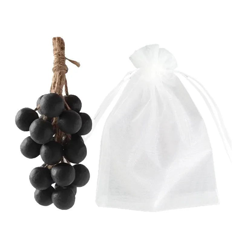 120g handmade grape soap bar in black, green, or purple variants on a gift box or mesh bag packaging