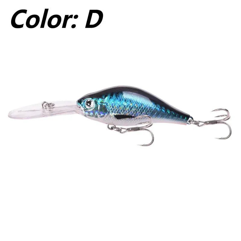 Floating Rock Little Fat Man 10.5cm deep diving mino fishing lure in multiple colours