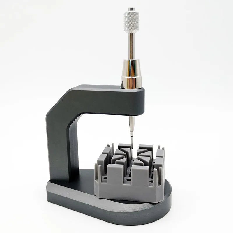 Silver tool steel watch strap removal press tool with precision blades for jewellery maintenance
