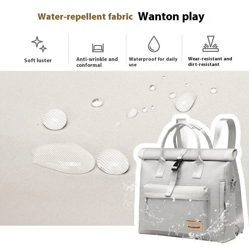 Shockproof water-resistant nylon laptop inner liner bag in black showing size dimensions