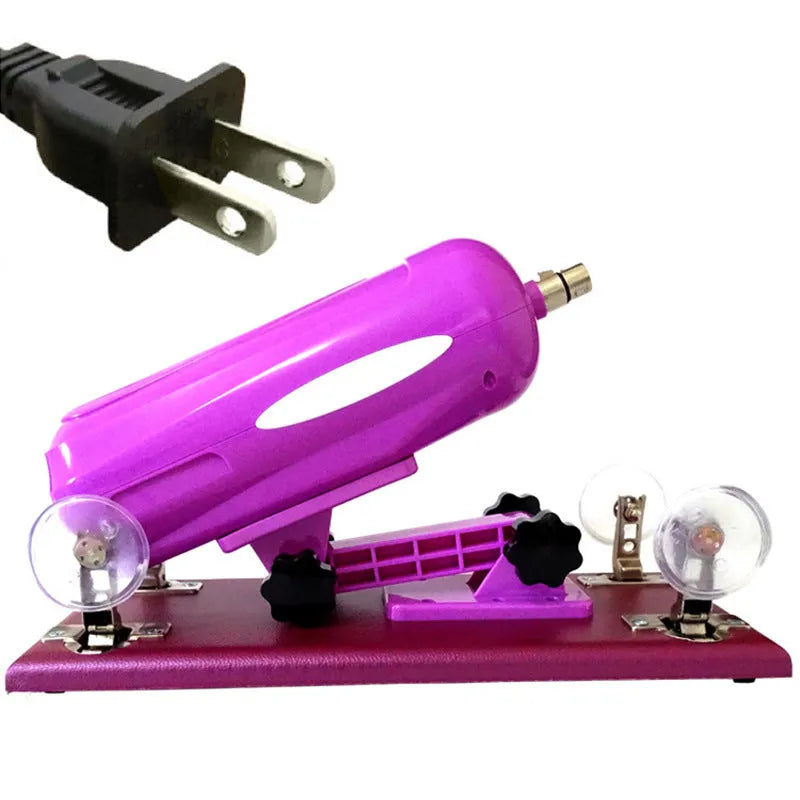 Bobb women's automatic telescopic thrusting sex toy in purple, black or pink colours