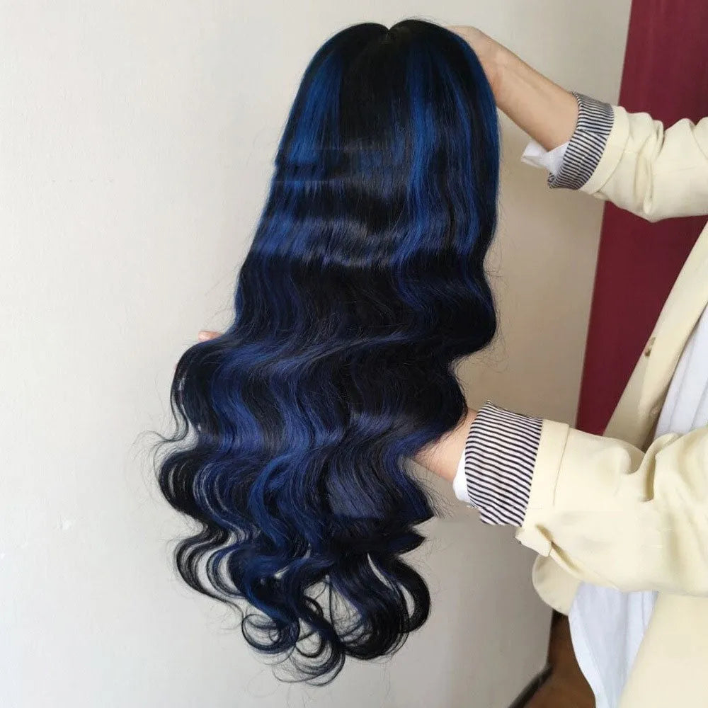 Real human hair 4x4 lace headgear wig with double-layer mechanism in star fashion style for ladies