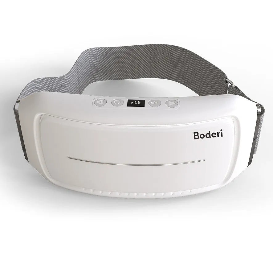 Compact white Tummy Machine abdominal exercise equipment with wireless remote controller.