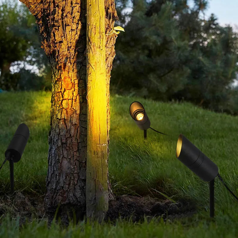 Aluminium outdoor ground lamp with IP65 waterproof rating for garden lighting
