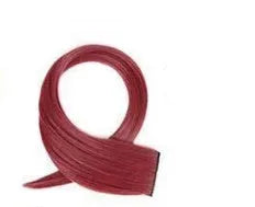 60cm long gradient curly hair wig patch extension in mixed silk material showing vibrant colour options