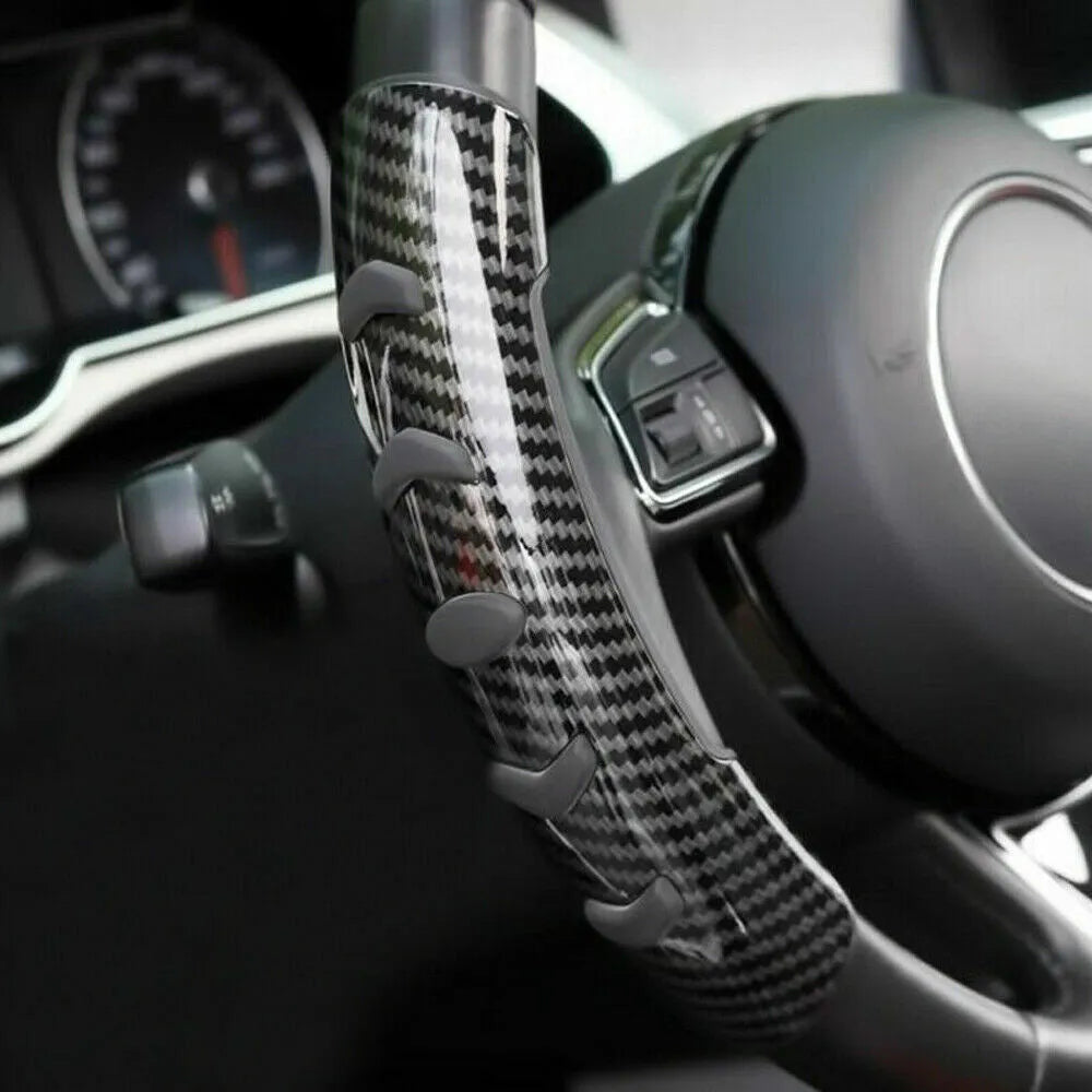 Carbon black fibre steering wheel anti-skid sleeve for 38cm diameter wheels