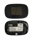 Black MIFI8000 portable 4G wireless router with dual-core processor and 150Mbps speed.