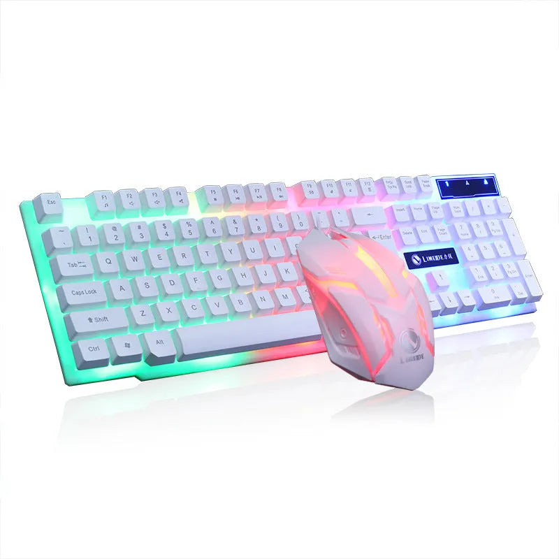 Limei GTX300 gaming keyboard and mouse set with backlight in four colour variations