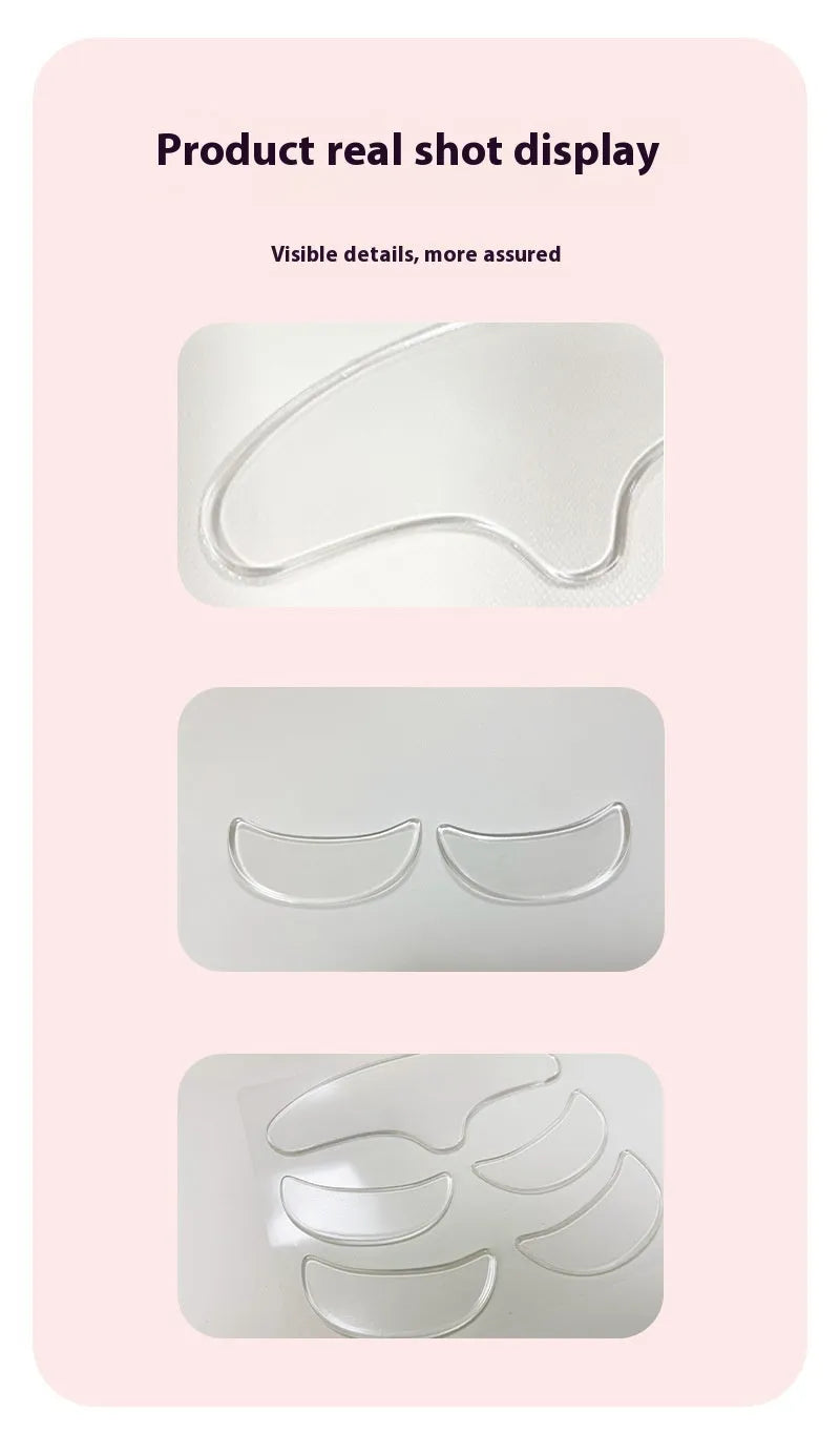 Five silicone anti-wrinkle facial stickers set for wrinkle management skincare