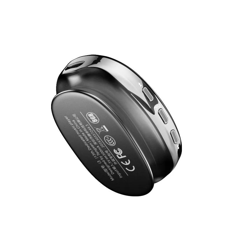 Bluetooth MP4 music player in black, blue, or rose gold with OLED screen