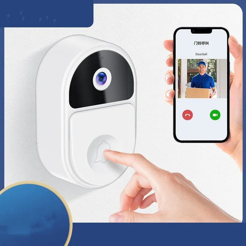 Doodle Smart Visual Doorbell V8 in black or white for outside room installation.