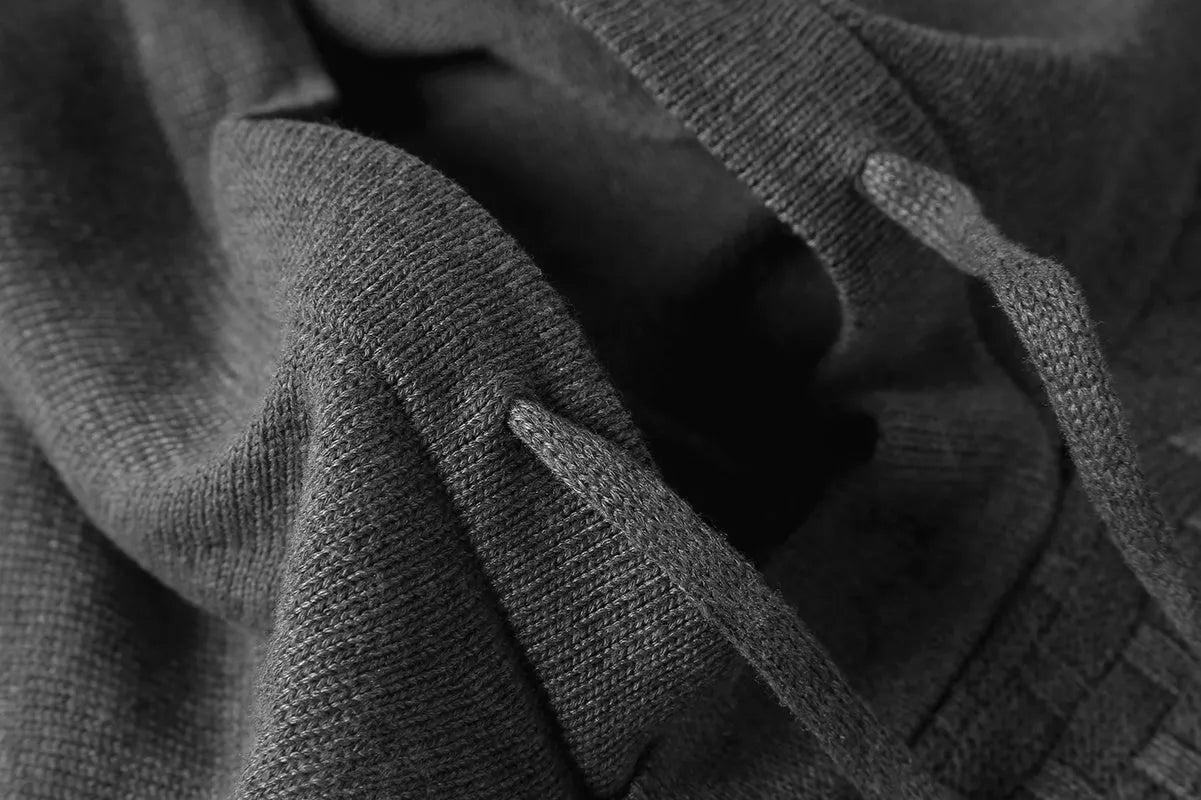 Men's cotton polyester blend hooded sweatshirt shown in one of nine available colours.
