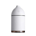 White ultrasonic aromatherapy diffuser with LED light and 300ml capacity for home use