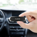 Black magnetic car phone holder with 70mm base plate and foam glue backing for dashboard mounting