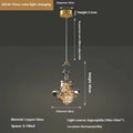 Modern glass chandelier droplight with adjustable height mechanism and remote control