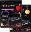 Wooden first day of school blackboard with modern design measuring 255mm by 300mm
