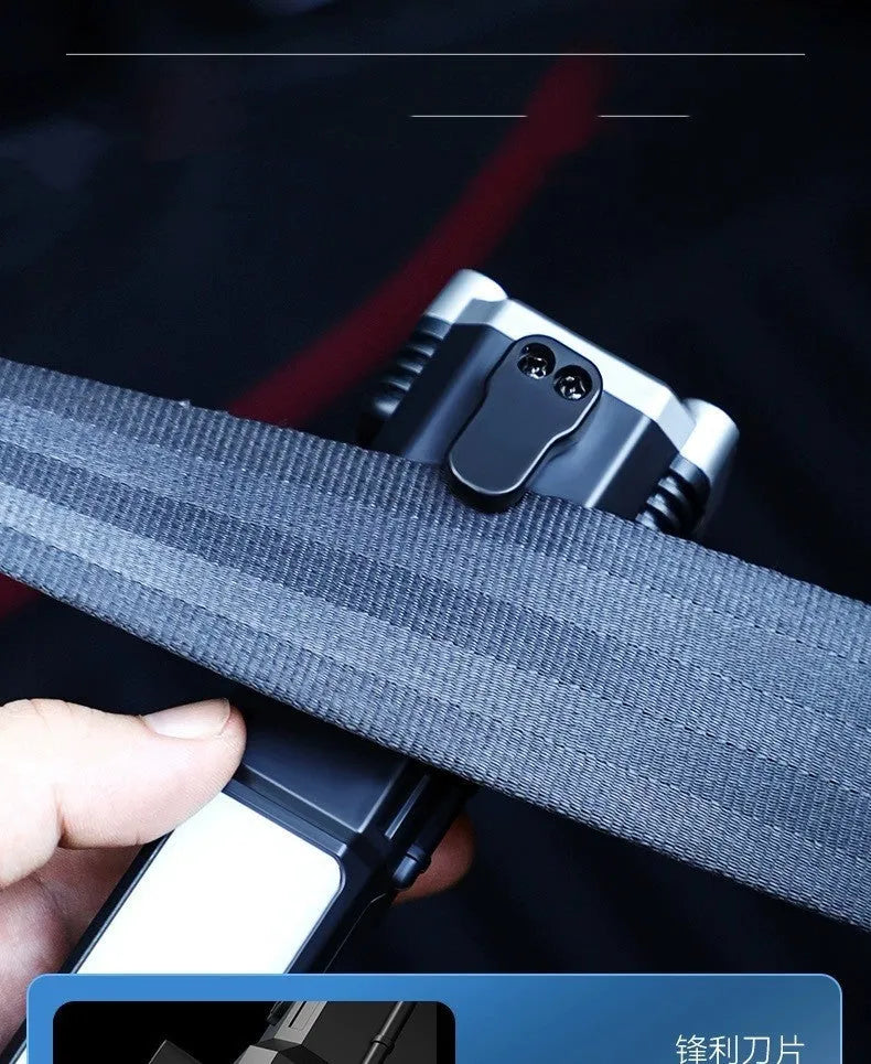 Silver portable flashlight with USB charging port, functioning as a power bank and LED work light.