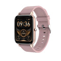 H80 fashion sports smart watch with silicone strap on wrist, showing health metrics on 1.69 inch screen.