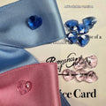 Adjustable princess style dog hair band with bow decoration in blue or pink colours