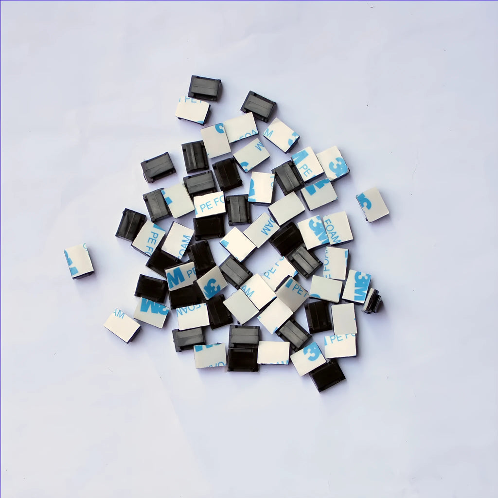 Black PA66 nylon automotive wire management clips for organising steel wire cloth and cables