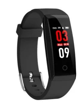 Colour screen smart bracelet with OLED display showing notifications