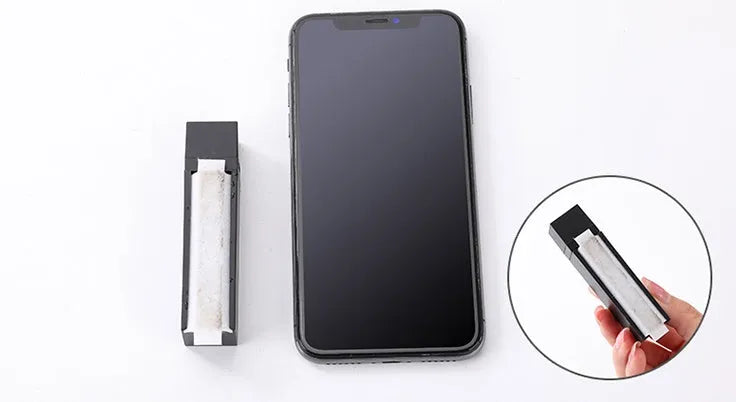 Disposable mobile phone screen cleaner wipes in black with 40 sheets for electronic display cleaning