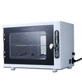 Silver mini UV sterilizer with stainless steel interior for beauty salon tool disinfection