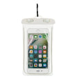 Universal waterproof luminous touch screen phone case in multiple colours for outdoor activities