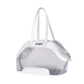MOORPET leather cat outing carry bag in a solid colour showing medium hardness structure.