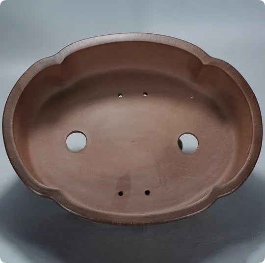 Classical style old pile purple clay flower pot for bonsai and plants