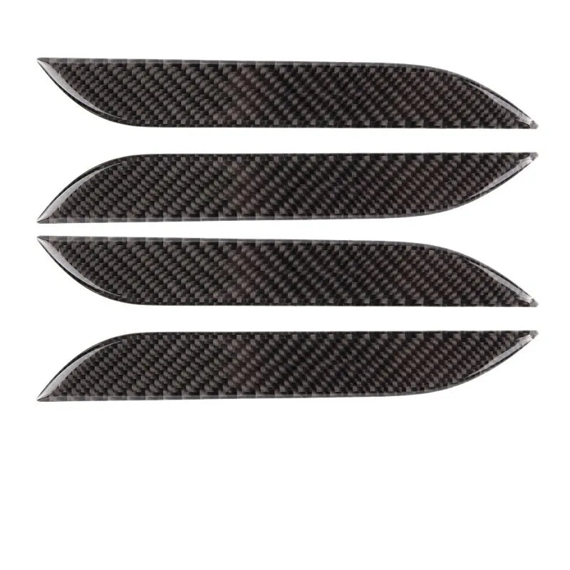 Carbon fibre door handle protection stickers for Tesla Model S vehicles