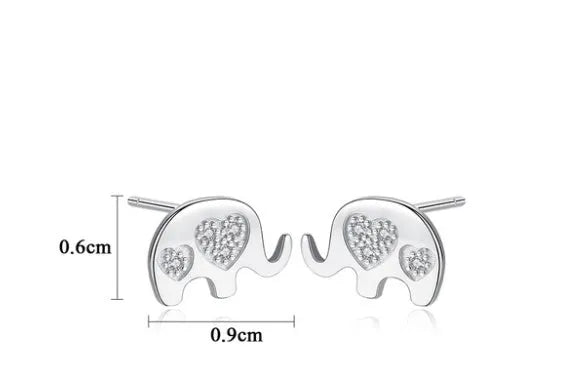 Korean geometric silver drop earrings with gem setting in gold and silvery colour variations