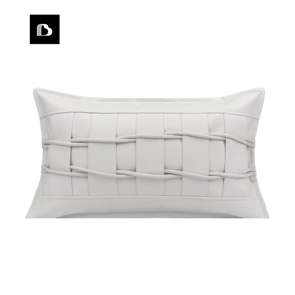 30x50cm square PU cushion cover in BZ22922, minimalist modern living room pillow cover with core options