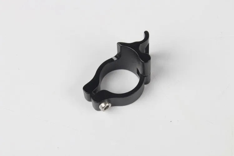 Black aluminium alloy vehicle clamp ring with 28.6mm diameter for highway steel frame mounting