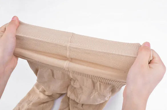 Women's seamless high waist shapewear shorts in black or nude colours for tummy control