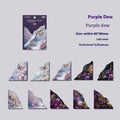 DIY hand account notebook with printed patterns in Spring Vine colour, showing multiple page designs