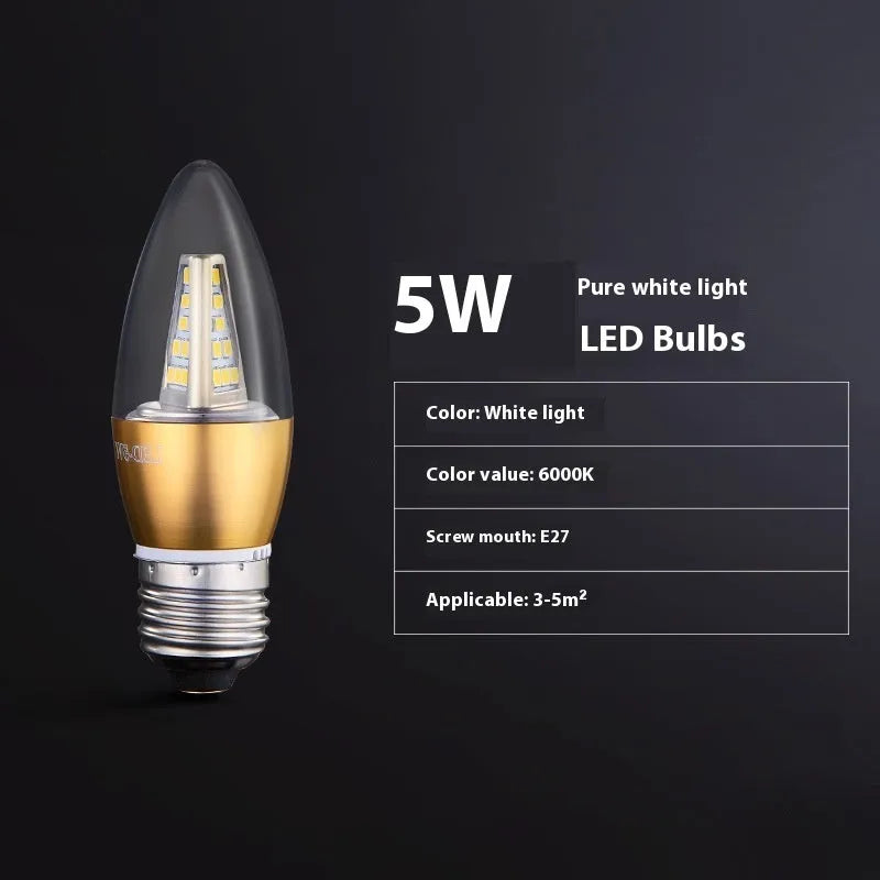 E14 E27 screw LED bulb with three colour modes, rechargeable battery, 5W 7W 9W options, 220V input