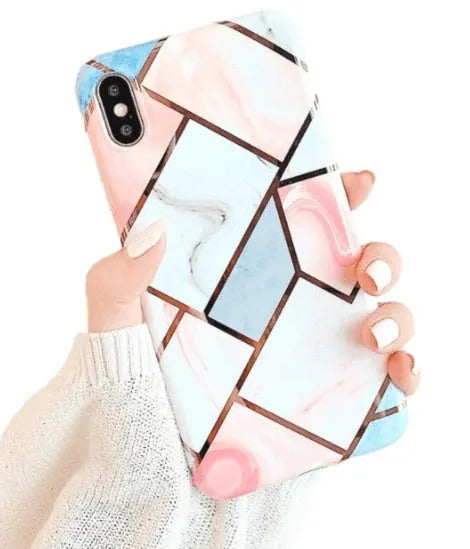 Slim silicone mobile phone case for iPhone in style C, showing back and side protection.